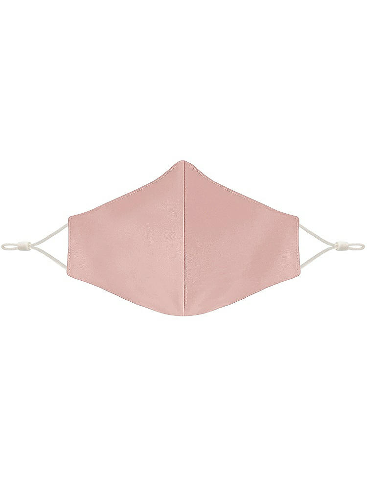 Front View - Rose Satin Twill Reusable Face Mask