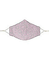 Front View Thumbnail - Suede Rose Rococo Lace Reusable Face Mask