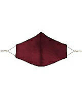 Front View Thumbnail - Cabernet Lux Charmeuse Reusable Face Mask