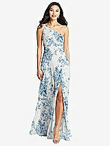 Front View Thumbnail - Cottage Rose Dusk Blue Bella Bridesmaids Dress BB130