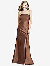 Front View Thumbnail - Cognac Bella Bridesmaids Dress BB133