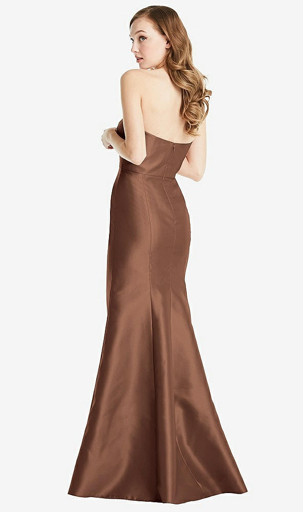 Back View - Cognac Bella Bridesmaids Dress BB133