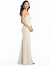 Side View Thumbnail - Ivory Bella Bridesmaids Dress BB134