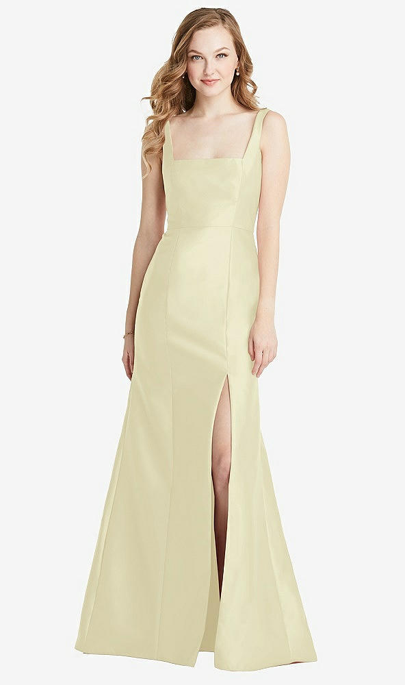 Front View - Butter Yellow Bella Bridesmaids Dress BB135