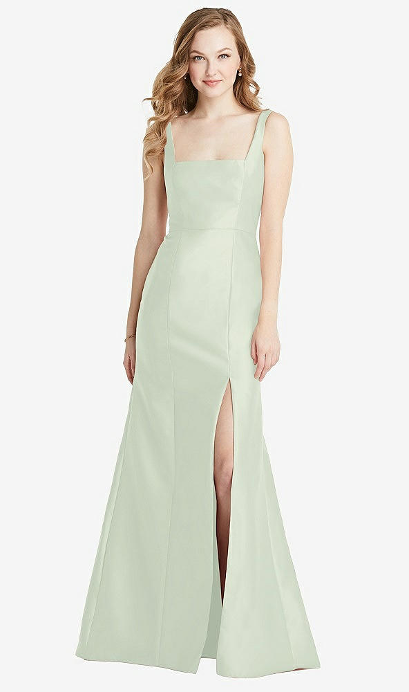 Front View - Mint Green Bella Bridesmaids Dress BB135