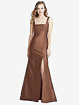 Front View Thumbnail - Cognac Bella Bridesmaids Dress BB135