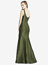 Rear View Thumbnail - Olive Green Bella Bridesmaids Dress BB135