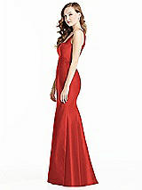 Side View Thumbnail - Poppy Red Bella Bridesmaids Dress BB135