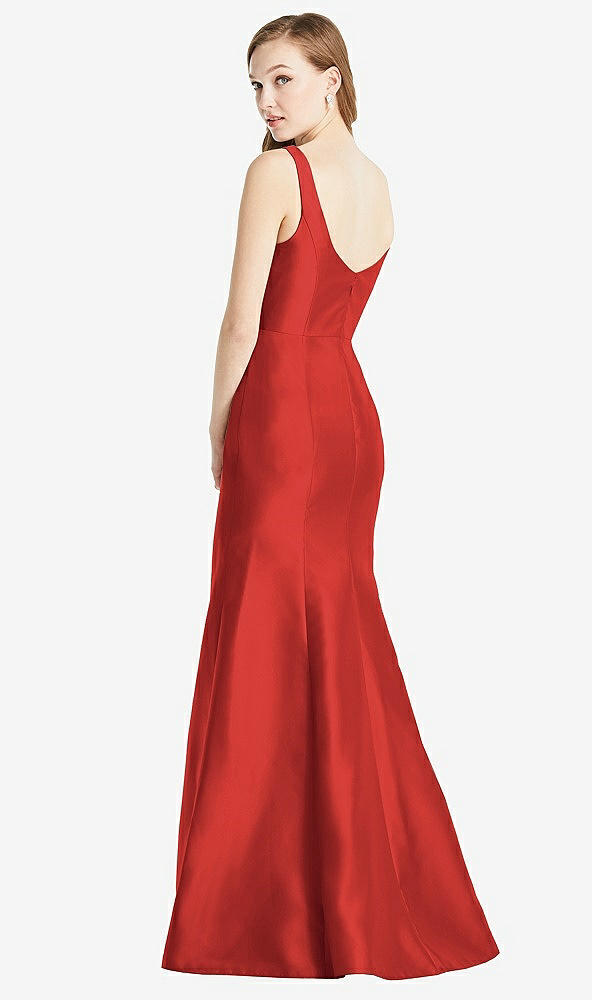 Back View - Poppy Red Bella Bridesmaids Dress BB135