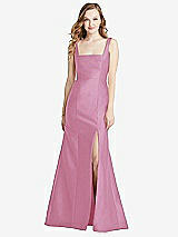 Front View Thumbnail - Powder Pink Bella Bridesmaids Dress BB135