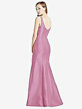 Rear View Thumbnail - Powder Pink Bella Bridesmaids Dress BB135