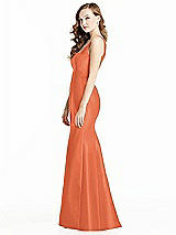 Side View Thumbnail - Portofino Orange Bella Bridesmaids Dress BB135