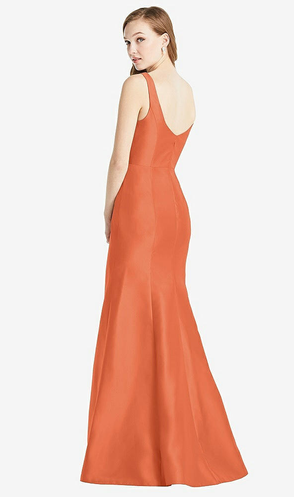 Back View - Portofino Orange Bella Bridesmaids Dress BB135