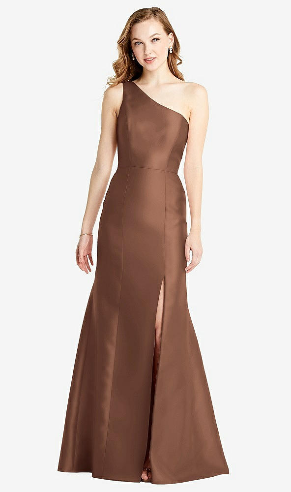 Front View - Cognac Bella Bridesmaids Dress BB137