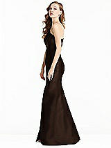 Side View Thumbnail - Espresso Bella Bridesmaids Dress BB137