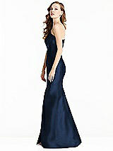 Side View Thumbnail - Midnight Navy Bella Bridesmaids Dress BB137