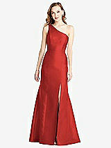 Front View Thumbnail - Poppy Red Bella Bridesmaids Dress BB137