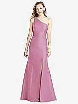 Front View Thumbnail - Powder Pink Bella Bridesmaids Dress BB137