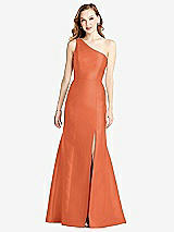 Front View Thumbnail - Portofino Orange Bella Bridesmaids Dress BB137