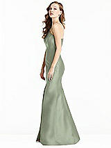 Side View Thumbnail - Sage Bella Bridesmaids Dress BB137
