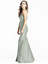 Side View Thumbnail - Willow Green Bella Bridesmaids Dress BB137