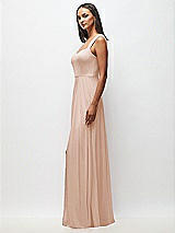 Side View Thumbnail - Cameo Contoured Wide Strap Sweetheart Maxi Dress