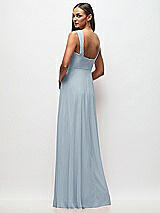 Rear View Thumbnail - Mist Contoured Wide Strap Sweetheart Maxi Dress