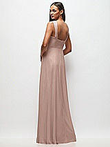 Rear View Thumbnail - Neu Nude Contoured Wide Strap Sweetheart Maxi Dress