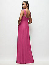 Rear View Thumbnail - Tea Rose Contoured Wide Strap Sweetheart Maxi Dress