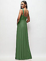 Rear View Thumbnail - Vineyard Green Contoured Wide Strap Sweetheart Maxi Dress