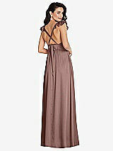 Alt View 1 Thumbnail - Sienna Deep V-Neck Ruffle Cap Sleeve Maxi Dress with Convertible Straps
