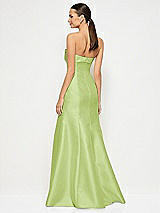 Alt View 3 Thumbnail - Mojito Bow Cuff Strapless Princess Waist Trumpet Gown