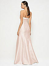 Alt View 3 Thumbnail - Cameo Bow Cuff Strapless Princess Waist Trumpet Gown