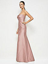 Alt View 2 Thumbnail - Neu Nude Bow Cuff Strapless Princess Waist Trumpet Gown
