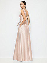 Alt View 3 Thumbnail - Cameo Jewel-Neck V-Back Maxi Dress with Mini Sash