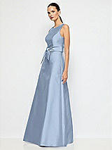 Alt View 2 Thumbnail - Cloudy Jewel-Neck V-Back Maxi Dress with Mini Sash