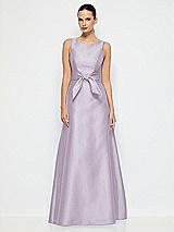 Alt View 1 Thumbnail - Lilac Haze Jewel-Neck V-Back Maxi Dress with Mini Sash