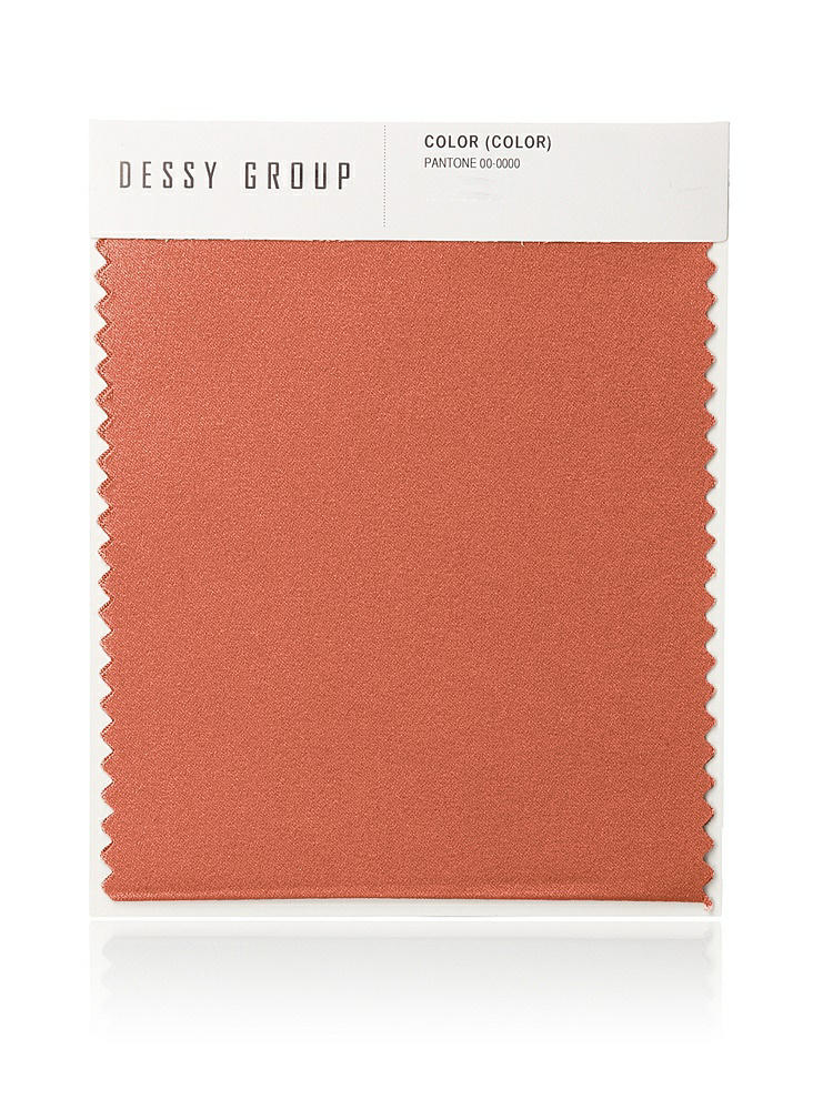 Front View - Terracotta Copper Whisper Satin Swatch