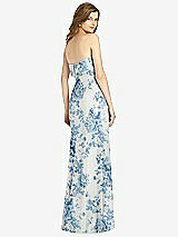 Rear View Thumbnail - Cottage Rose Dusk Blue Bella Bridesmaids Dress BB139