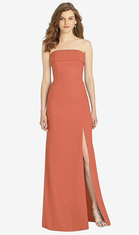 Front View - Terracotta Copper Bella Bridesmaids Dress BB139