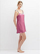 Alt View 6 Thumbnail - Orchid Pink Short Whisper Satin Slip