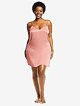 Alt View 1 Thumbnail - Rose Short Whisper Satin Slip