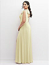 Alt View 2 Thumbnail - Butter Yellow Chiffon Convertible Maxi Dress with Multi-Way Tie Straps