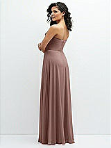 Alt View 3 Thumbnail - Sienna Chiffon Corset Maxi Dress with Removable Off-the-Shoulder Swags