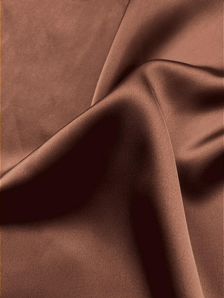 Front View - Cognac Neu Stretch Charmeuse Fabric by the Yard