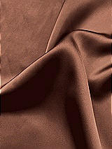 Front View Thumbnail - Cognac Neu Stretch Charmeuse Fabric by the Yard