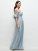 Alt View 2 Thumbnail - Mist Dramatic Ruffle Edge Strap Chiffon Maxi Dress