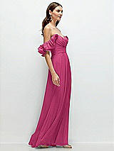 Alt View 2 Thumbnail - Tea Rose Dramatic Ruffle Edge Strap Chiffon Maxi Dress