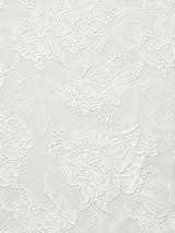 Front View Thumbnail - Off White Embossed Floral Jacquard Fabric by the Yard