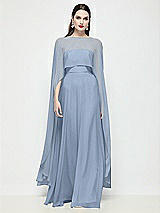 Front View Thumbnail - Cloudy High-Low Sheer Chiffon Cape